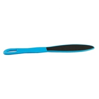 Râpe à pieds professionnelle double face durable VW-PCR-020, lime en plastique bleue à long manche pour éliminer les callosités
