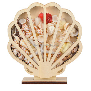 Scatola Porta Conchiglie in Legno, Espositore Decorativo Costiero, Contenitore per Conchiglie, Decorazione per <span class=keywords><strong>Casa</strong></span> al <span class=keywords><strong>Mare</strong></span>, Ricordo e Souvenir, <span class=keywords><strong>Arredamento</strong></span> Costiero per la <span class=keywords><strong>Casa</strong></span> - Product Image 1