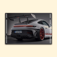 Voiture 4s Poster Peinture murale de classe mondiale Voitures de luxe Art Décor Peintures Club Acrylique Peinture LED