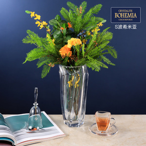 Crystalite Bohemia Crystal <b>Vase</b> High End Hydroponic Flower <b>Vase</b> For Living Room Home Decoration - Product Image 1
