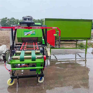 Dernier modèle de machine à presser ronde Machine à balles et à emballer pour ensilage d'herbe de maïs Prix de la machine à emballer les balles rondes de foin comprimé - Product Image 1