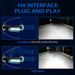 YUFING Y6 7000Lm 70W Led faro Hi/Low Beam bombilla 6500K H4 9003 para motocicleta <span class=keywords><strong>Super</strong></span> brillante H4 Led faro bombilla - Product Image 4