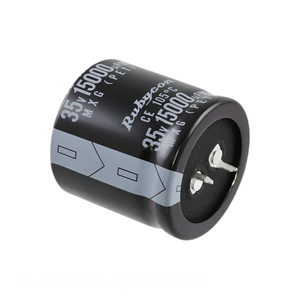 ตัวเก็บประจุแบบ Through Hole รุ่น 35MXG15000MEFCSN35X35 ยี่ห้อ CAP ALUM ความจุ 15000UF 20% 35V แบบ Snap TH 15000 uF - Product Image 1