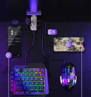 Convertidor Adaptador de Teclado y Ratón para Juegos Móviles Gamwing M9 para Teléfonos Inteligentes Android IOS para HarmonyOS, Xiaomi, Samsung
