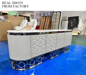 Mobili per la casa soggiorno porta <span class=keywords><strong>tv</strong></span> in marmo con cassetto in pelle con ricamo moderno mobile <span class=keywords><strong>tv</strong></span> - Product Image 6