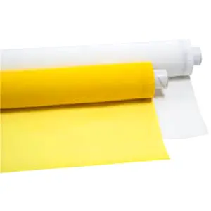 Hot Selling Polyester Printing Mesh 25 40 50 60 76 80 90 110 120 Mesh Yellow White Polyester Monofilament Mesh Silk Screen