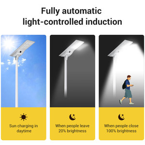 L'intense luminosité a mené les réverbères solaires de route le mieux examiné Ip65 extérieur 200w 300w 400w extérieur mené solaire de Para de Farola - Product Image 4