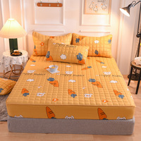 Protège-Matelas Prêt à Expédier Imprimé Matelassé Housse de Lit Ajustée Imperméable