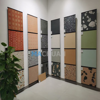 Présentoir mural en pierre de Offre Spéciale quartz, échantillon de plancher en bois de marbre, support de présentoir de carreaux de céramique pour salle d'exposition
