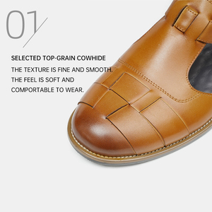 Zapatos Oxford de Vestir Casuales para Hombre, Personalizados OEM, de Piel Vacuna Perforada, Cómodos y Transpirables, para Primavera, Verano, Bodas y Fiestas - Product Image 2