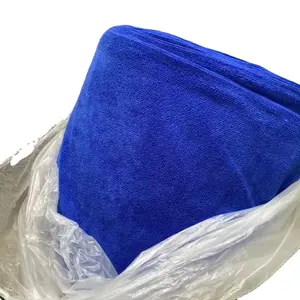 Rouleau de tissu de serviette en microfibre 80% polyester 20% nylon vêtements de nettoyage tissu de lavage de voiture gris et marine