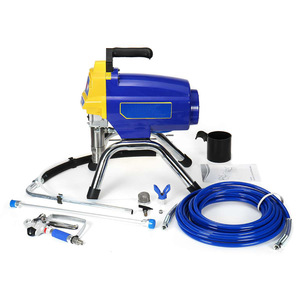 Pistolet de peinture sans air professionnel haute performance, <span class=keywords><strong>machine</strong></span> à pompe à piston électrique sans dilution avec tuyau de 15 m pour intérieur - Product Image 1