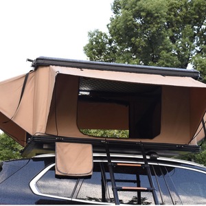 Tente de <span class=keywords><strong>camping</strong></span> automatique double couche imperméable quatre saisons en alliage d'aluminium pliable <span class=keywords><strong>pour</strong></span> SUV et berline, à monter sur voiture - Product Image 4