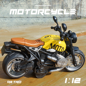 Modellino di Moto in Lega 1:12, Alta Precisione, Miniatura in Metallo da Collezione, Funzionamento a Batteria con Retrocarica per Bambini - Product Image 2