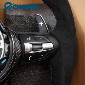 Volante de Fibra de Carbono con LED y Revestimiento de Cuero Sintético para M3 M4 M5 F30 F20 F80 F90 F82 F88 F32 F38, Plug and Play, Personalizado, Obd - Product Image 4
