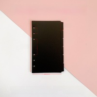 Carnet de notes à feuilles mobiles A5 A6 en PP avec pages de classification, pages d'insertion pour la planification du temps et autocollants d'index détachables