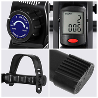 Ejercitador de Piernas Elíptico Portátil Mejorado con Sistema de Resistencia Magnética Ajustable, Pantalla LCD Digital, para Uso en Casa