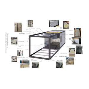 Cabaña Glamping, Cobertizo Exterior, Contenedor Personalizado, Tienda, Quiosco, Cafetería Modular Portátil, Fabricante para el Mercado de Oriente Medio - Product Image 5