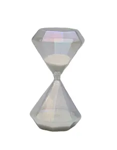 K-mart Customized color sand glass Straight stripe glass hourglass