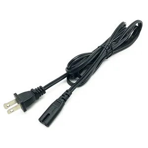 Канада/США/CAS/CSA CUL Рисунок 8 125v 2 Pin Удлинительный кабель для подключения к сети поляризованные IEC 320 C7 шнур питания