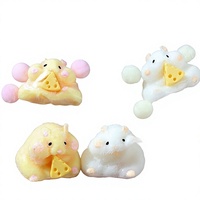 Nouvel Arrivage Jouet à Presser Patte de Chat Hamster en Peluche Réaliste Matériau TPR Extra-Large Ultra-Doux Sensation Moelleuse à Rebond Lent Anti-Stress