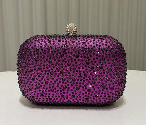 Nuove Borse da Sera di Lusso Scintillanti per Donne con Catene, Borsette Impermeabili con Strass Oro e Argento per Matrimoni - Product Image 5