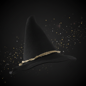 <span class=keywords><strong>Accessori</strong></span> per Costumi di <span class=keywords><strong>Halloween</strong></span> Cappello da <span class=keywords><strong>Strega</strong></span> Spaventapasseri Nero con Fascia in Corda - Product Image 4