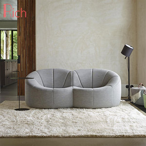 Forme unique de style moderne style <span class=keywords><strong>anglais</strong></span> rouge tissu canapé grand petit salon haut de gamme ultra moderne canapé bras bas - Product Image 6