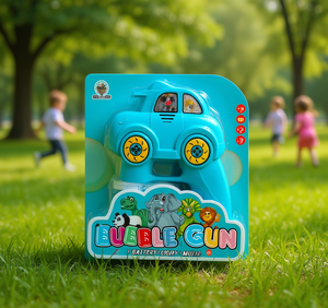 Pistola de Burbujas con Forma de Auto, Máquina de Burbujas de Plástico con Luz y Música para Niños de 2 a 4 Años, Unisex, en Blister - Product Image 2
