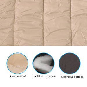 Alfombrilla impermeable acolchada de alta calidad OEM al por mayor, alfombrilla enrollable para mascotas con logotipo personalizado, alfombrilla portátil para mascotas de viaje al aire libre de color personalizado - Product Image 4