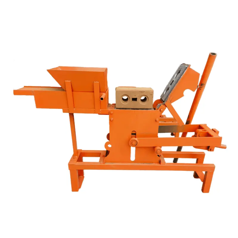Maquinaria de construcción de edificios, máquina de fabricación de bloques de arcilla Lego estacionaria pequeña, máquina de moldeo de bloques de enclavamiento de arcilla