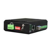 Nuovo Dispositivo Server/Convertitore Industriale Xallcom su Guida DIN con WEB, SNMP, 1-4 Porte Seriali, Ethernet e Fibra Ottica, Modello XS3411-F in Alluminio