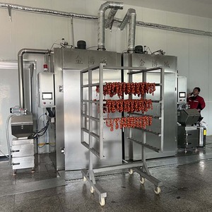 Four <span class=keywords><strong>de</strong></span> fumage automatique pour usine alimentaire, chambre <span class=keywords><strong>de</strong></span> cuisson à fumage à chaud et à froid pour volailles, poisson, viande, saucisses, <span class=keywords><strong>jambon</strong></span>, <span class=keywords><strong>dinde</strong></span>, canard - Product Image 2