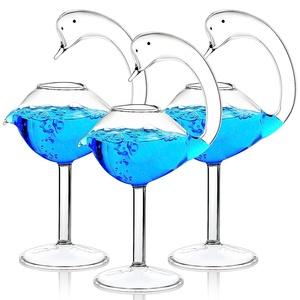 Kreative Martini Weinglas Einzigartige Margarita Becher 6oz Schwanen form Cocktail gläser - Product Image 6
