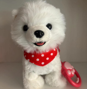 Peluche elettrico giocattolo animale di peluche con canto parlante annuendo scodinzolante guinzaglio regalo per bambini bambola cane - Product Image 5