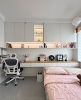 Armoire personnalisée pour enfants, armoire de rangement pour chambre d'enfant avec bureau, meubles pour enfants en bois massif moderne