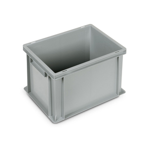 Fami Euro Box Caja de plástico de 400x300x270mm con asas cerradas y fondo liso - Product Image 1