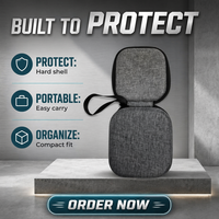 Sac de rangement portable avec logo personnalisé, étui de voyage pour écouteurs, pour équipement audio professionnel et accessoires numériques, kit DIY