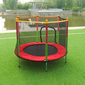 Trampolín Redondo Plegable para el Hogar, Marco de <span class=keywords><strong>1.4</strong></span> <span class=keywords><strong>m</strong></span>, Material PP, Juguete de Fitness para Interiores y Exteriores con Red de Protección - Product Image 1