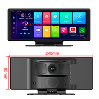 Junsun — caméra de tableau de bord de 10.26 pouces, Dashcam, caméra de voiture, 8.1 P FHD, DVR, double objectif, 4G, wi-fi, navigateur GPS, ADAS, DVR, Android 1080