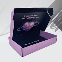 Boîte d'expédition personnalisée pour vêtements, t-shirts, costumes, avec logo sur mesure, en carton ondulé pliable