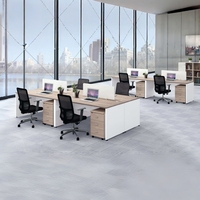 Ensemble de chaises de bureau commerciales modernes en contreplaqué E1, durables et écologiques, avec tiroirs, pour sièges simples/doubles, autoportants