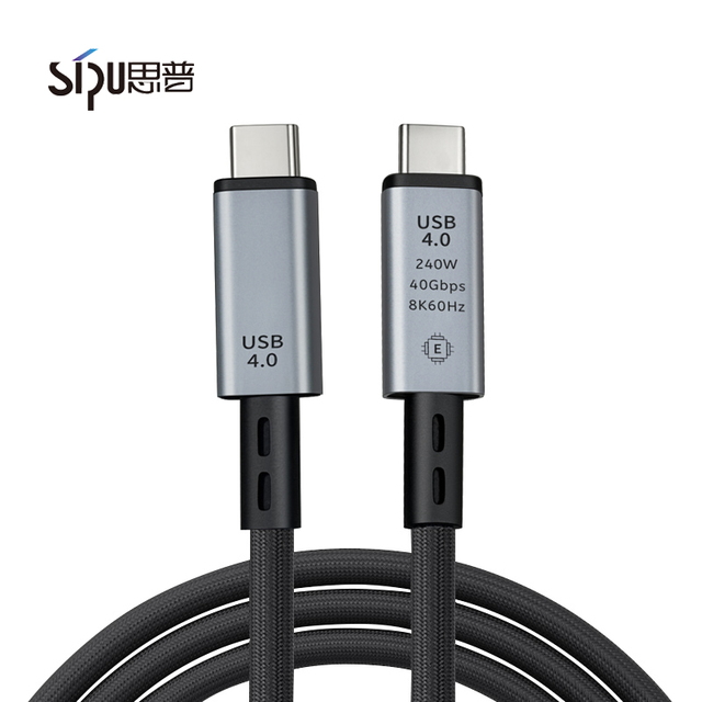 Customize 40Gbps 8K 60HZ Video USB4 USB3.2 Type C Cable 240W 100W 48V 20V 5A Pure Copper Conductor Nylon Braided Fast Charging