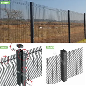 Высокая степень безопасности сварной сетки плотная панель Забор 3D 2D анти-подъем 338 3510 358 проволочный настенный забор для тюрьмы аэропорт двор бухта гавань