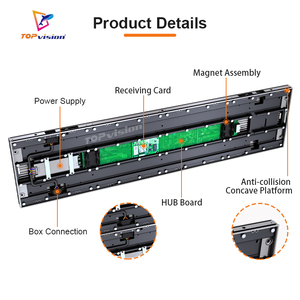 TOPvision özelleştirilmiş perakende mağaza LED reklam ekranı P1.875mm Bar dijital raf kenar ekran şerit SDK fonksiyonu - Product Image 5