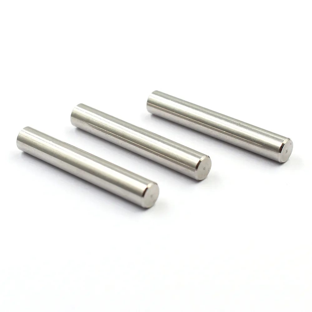 Konektor logam silinder pin OEM baja kualitas tinggi polos metrik lurus pin dowel lurus pin