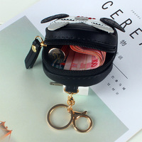 Vente en gros usine : Mini sac en cuir PU mignon pour femme, mini porte-monnaie, porte-clés en cuir motif hibou animal mignon, portefeuille, bijoux