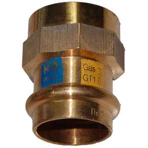 Connecteur droit femelle en bronze 18X3/4 pour outil de tournage à pression - Product Image 1