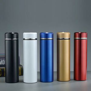 Thermos en acier inoxydable mignon et coloré, gobelet de voyage, logo personnalisé, capacité de 11 oz, options en plastique/silicone/bambou, numérique - Product Image 1