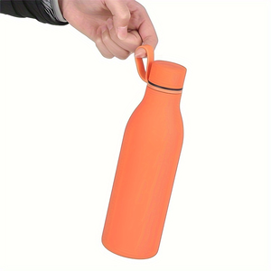 Botella de Agua Aislada al Vacío de Acero Inoxidable de 550 ml, Termo Térmico a Prueba de Fugas con Tapa, Botella Portátil para Viajes y Oficina - Product Image 3